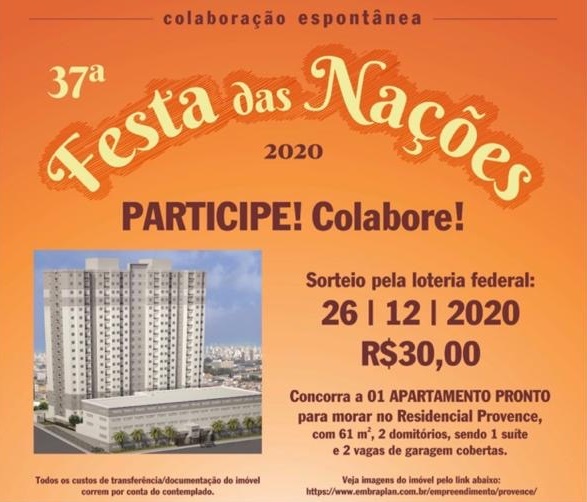 Uma foto com mais informações sobre a rifa