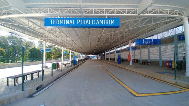 Uma foto do novo Terminal Piracicamirim