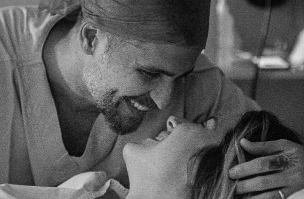 ‘Sou um cara de sorte’, diz Bruno Gagliasso em clique de Ewbank com recém-nascido