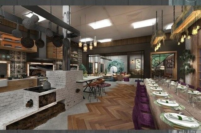 Uma foto da sala de A Fazenda