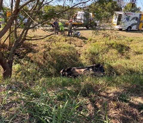 Uma foto do automóvel da vítima