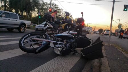 Acidente no centro de Piracicaba