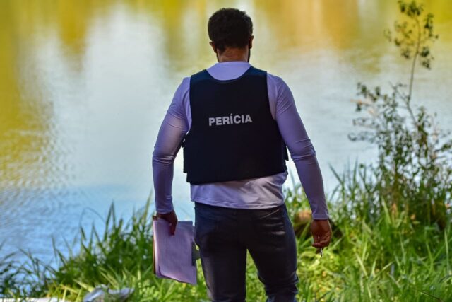 Uma foto da perícia