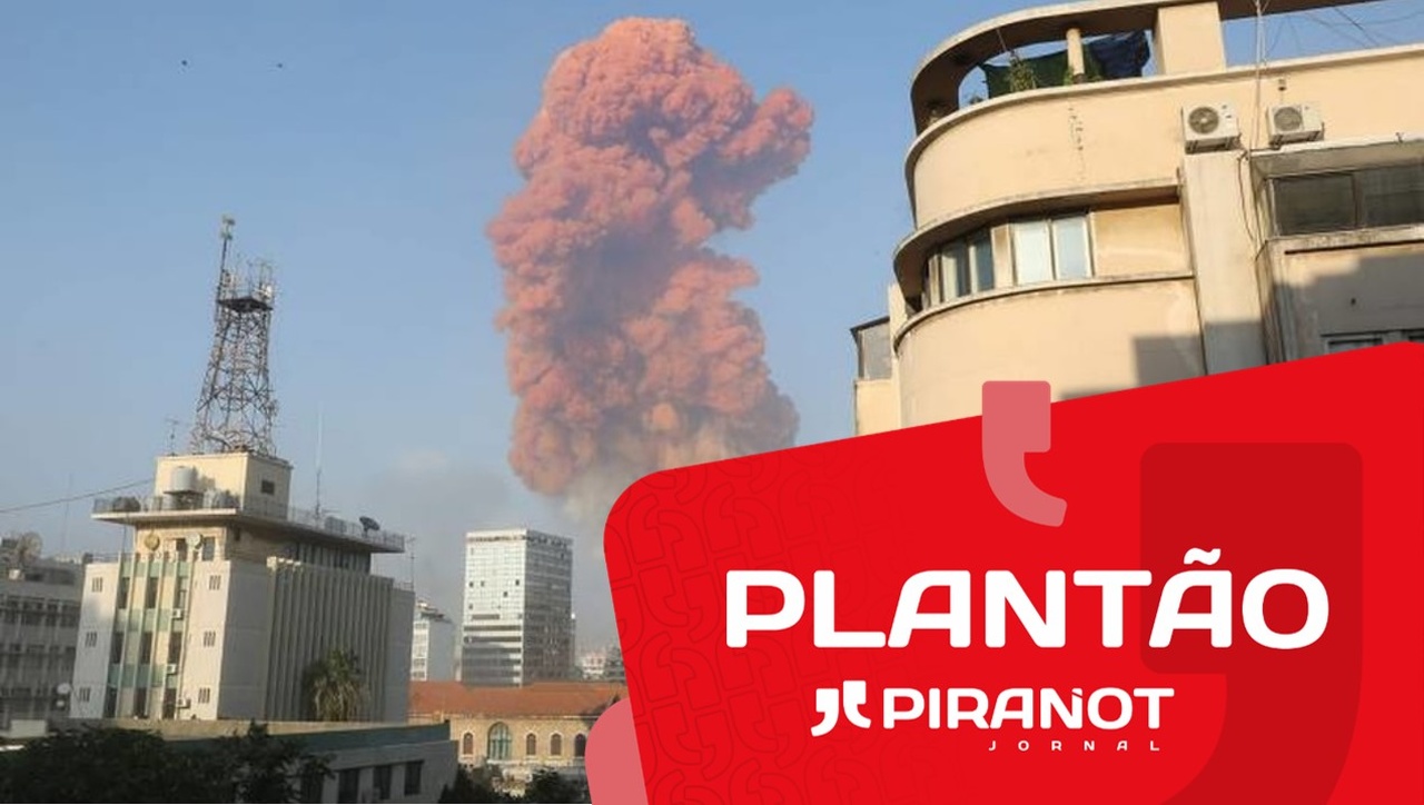 Grande explosão causa pânico na região portuária de Beirute, no Líbano