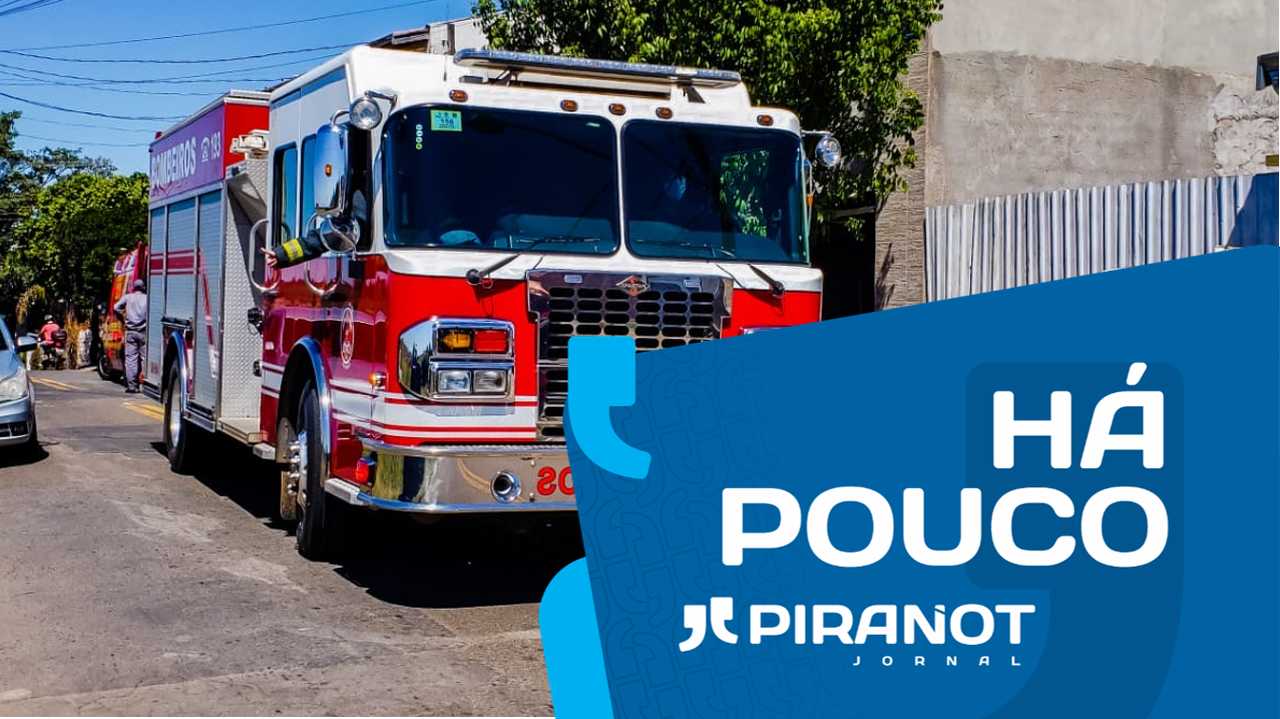 Fogo dentro de oficina de motos mobiliza Corpo de Bombeiro, em Piracicaba