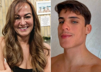 Na imagem, Nadine e Tiago juntos