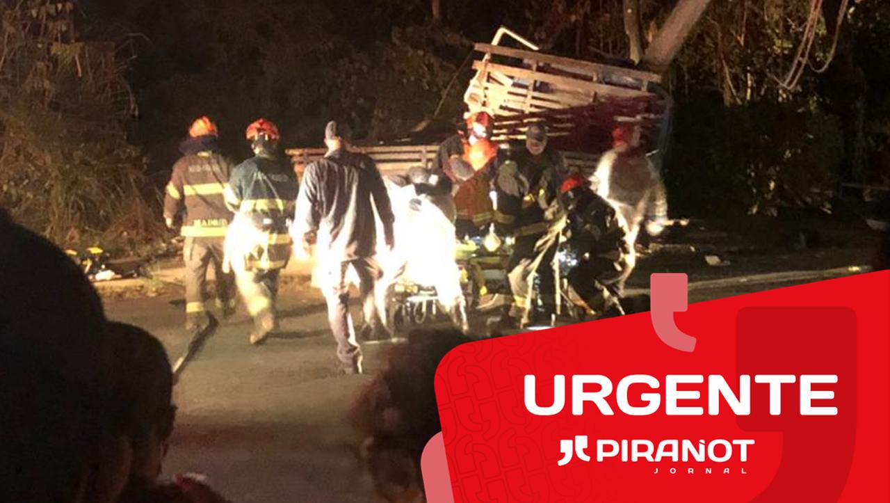 Acidente com caminhão em Piracicaba faz vítimas e deixa bairro sem energia