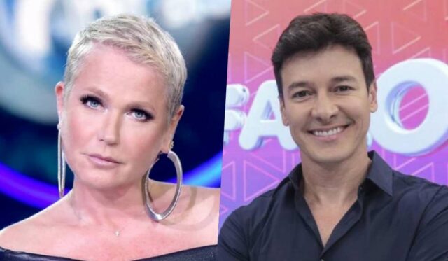 Uma foto de Xuxa e Rodrigo Faro