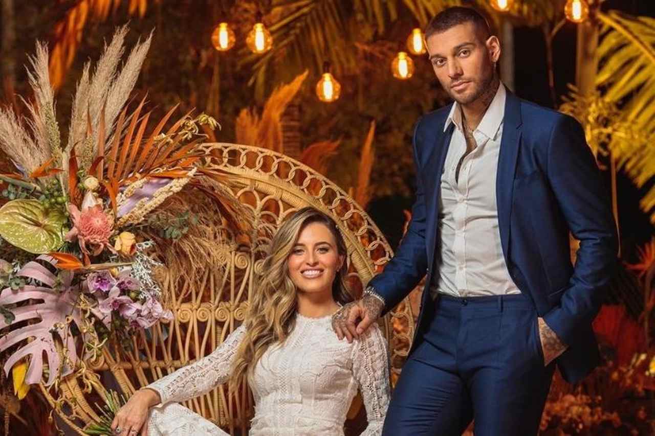 Lucas Lucco se casa com Lorena Carvalho em cerimônia para dez convidados
