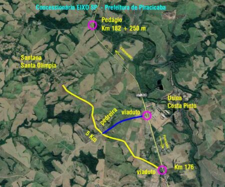 Em Piracicaba, bairros Santana e Santa Olímpia terão novo acesso para evitar pedágio