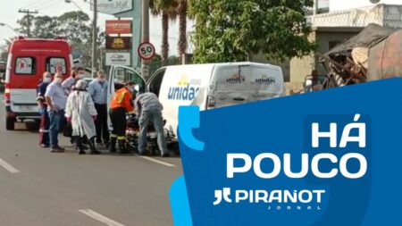 Grave acidente de trânsito com três veículos é registrado em avenida de Piracicaba