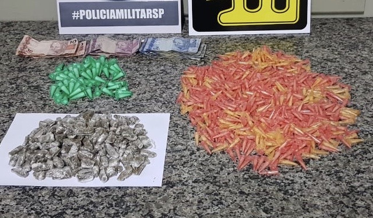 Em Piracicaba, homem é preso em rua do Cantagalo com grande quantidade de drogas