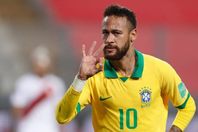 Neymar faz três e conduz virada do Brasil sobre o Peru nas Eliminatórias