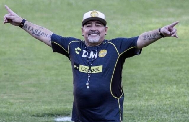 Uma foto de Diego Maradona