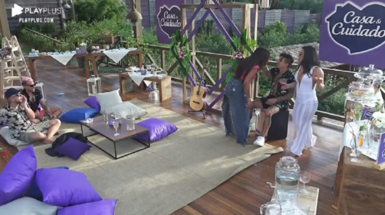 Tays ameaça jogar copo em Biel em A Fazenda, e cantor lembra de brigas violentas com ex