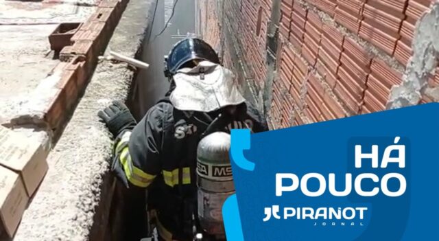 Em Piracicaba (SP), residência pega fogo com duas crianças e animais dentro