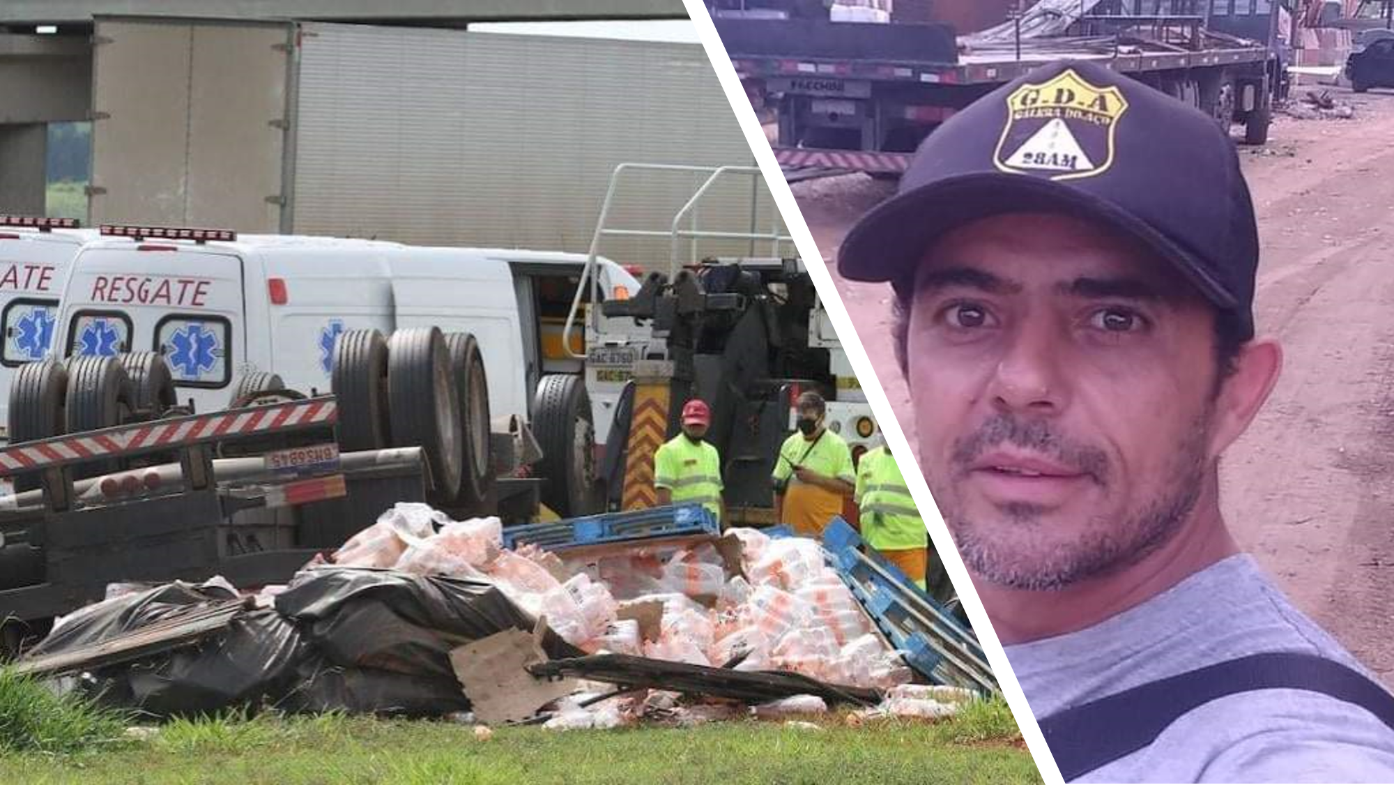 Campinas (SP): motorista de caminhão morre após veículo capotar