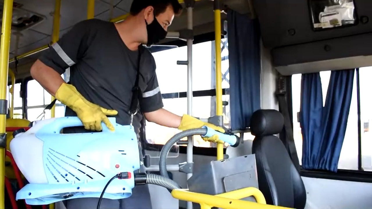 Ônibus do transporte coletivo de Piracicaba (SP) recebem reforço na higienização