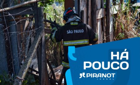 Piracicaba (SP): fogo em mato atinge e queima totalmente barraco