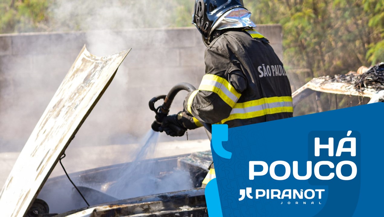 Piracicaba (SP): veículo abandonado pega fogo e fica totalmente destruído; veja fotos
