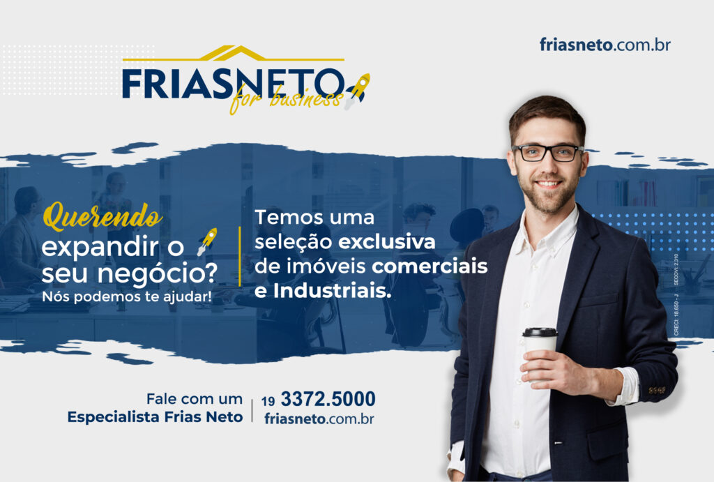 Frias Neto for Business oferece consultoria exclusiva para locação e venda de imóveis comerciais e Industriais