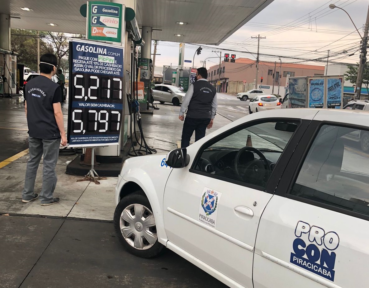 Procon realiza mapeamento de preços em postos de combustíveis de Piracicaba (SP)