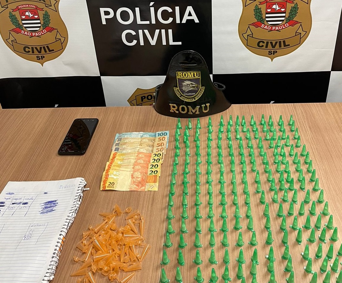 Homem de 27 anos é preso em flagrante por tráfico de drogas em Piracicaba (SP)