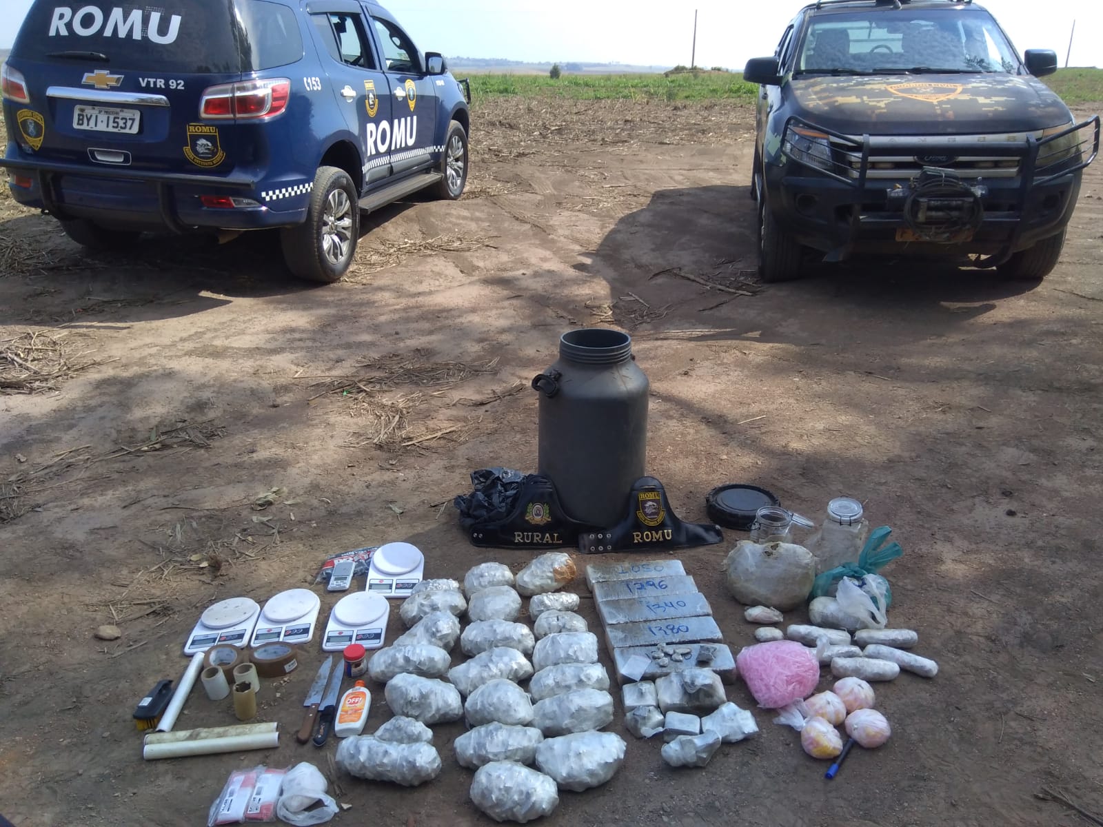 Guarda Civil de Piracicaba (SP) localiza 21 quilos de maconha enterrados em área verde da cidade