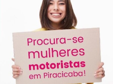Aplicativo de mobilidade exclusivo para mulheres oferece vagas para 150 motoristas em Piracicaba