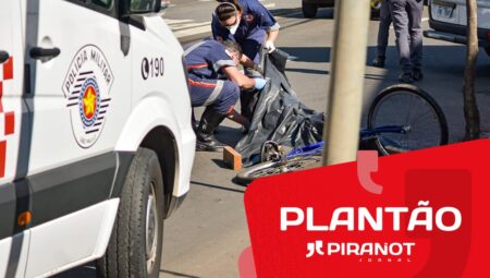 Ciclista morre atropelado por ônibus em Piracicaba (SP)