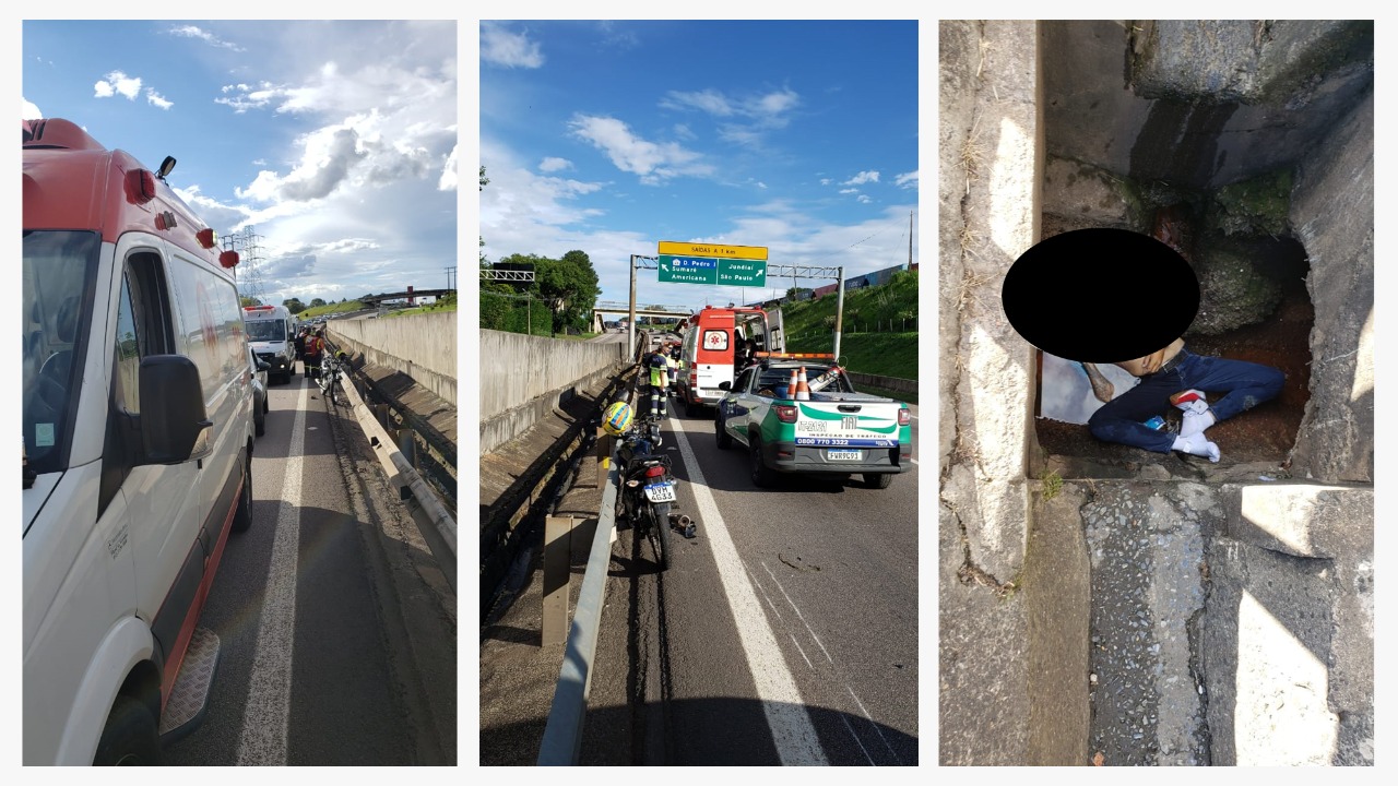 Corpo de homem vai parar dentro de canaleta após acidente fatal em Campinas (SP)