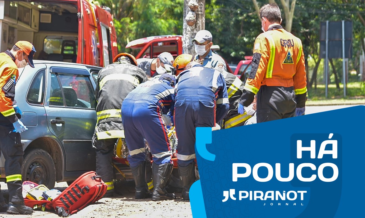 Homem é socorrido com ferimentos após acidente de trânsito em Piracicaba (SP)