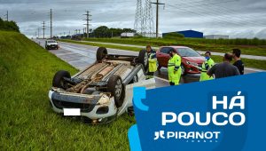 Mulher de 26 anos capota veículo em rodovia de Piracicaba (SP)
