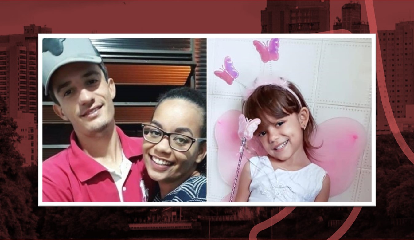 Pai, mãe e filha de cinco anos morrem após árvore cair sobre o carro da família