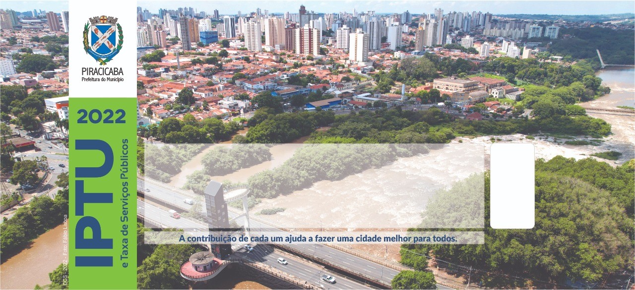 Prefeitura de Piracicaba disponibiliza link para acessar guias do IPTU 2022