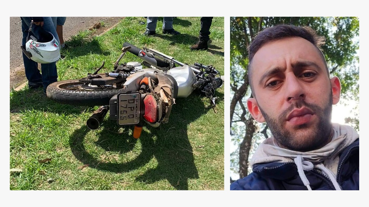 Motoboy morre após avançar placa pare; ele deixa uma filha e esposa