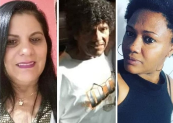 As vítimas fatais Roseli Ramalho Ferreira, de 55 anos, Valdemar da Silva Venâncio, de 68 anos, e Adriana Coelho da Silva, de 42 anos - Foto: Reprodução