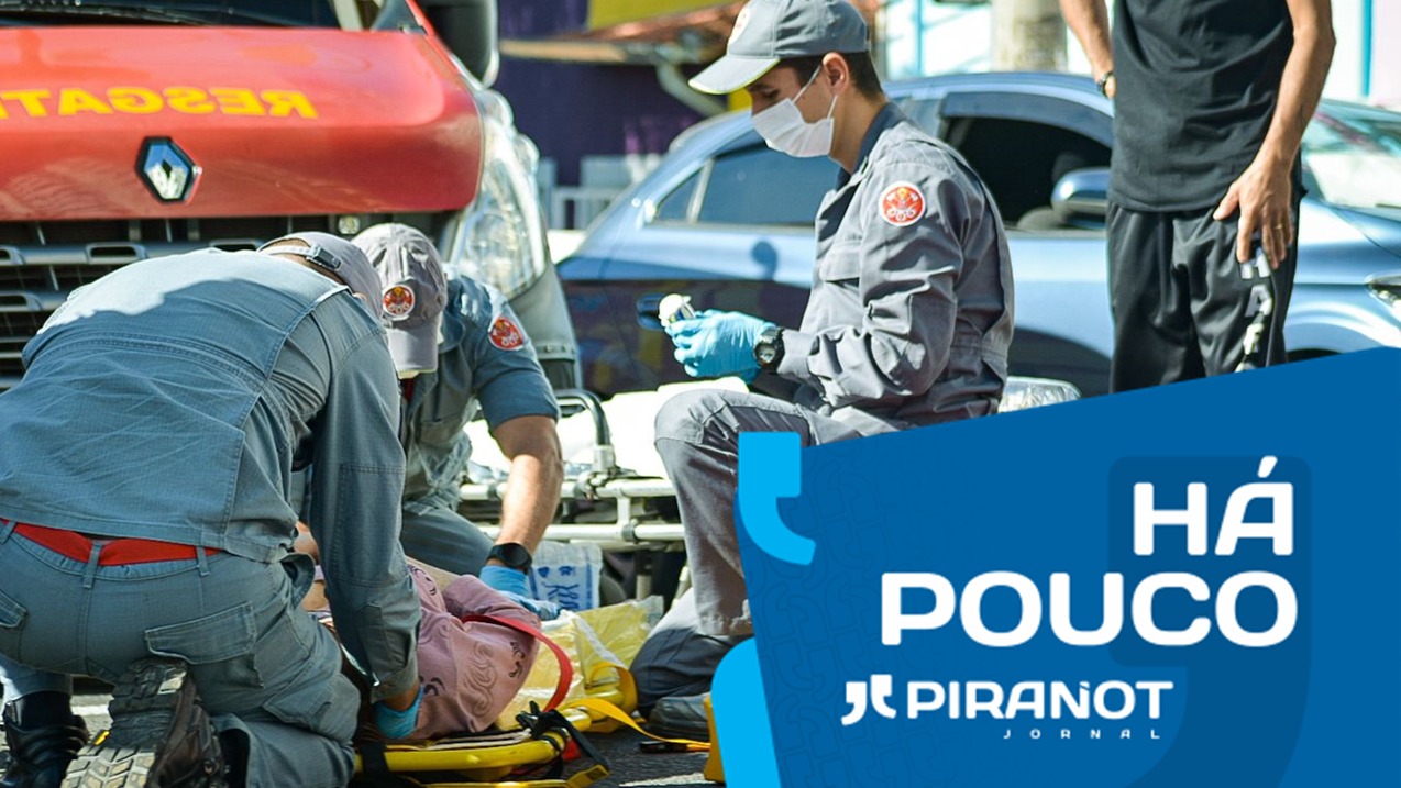 Idosa de 72 anos é socorrida após ser atropelada em Piracicaba (SP)