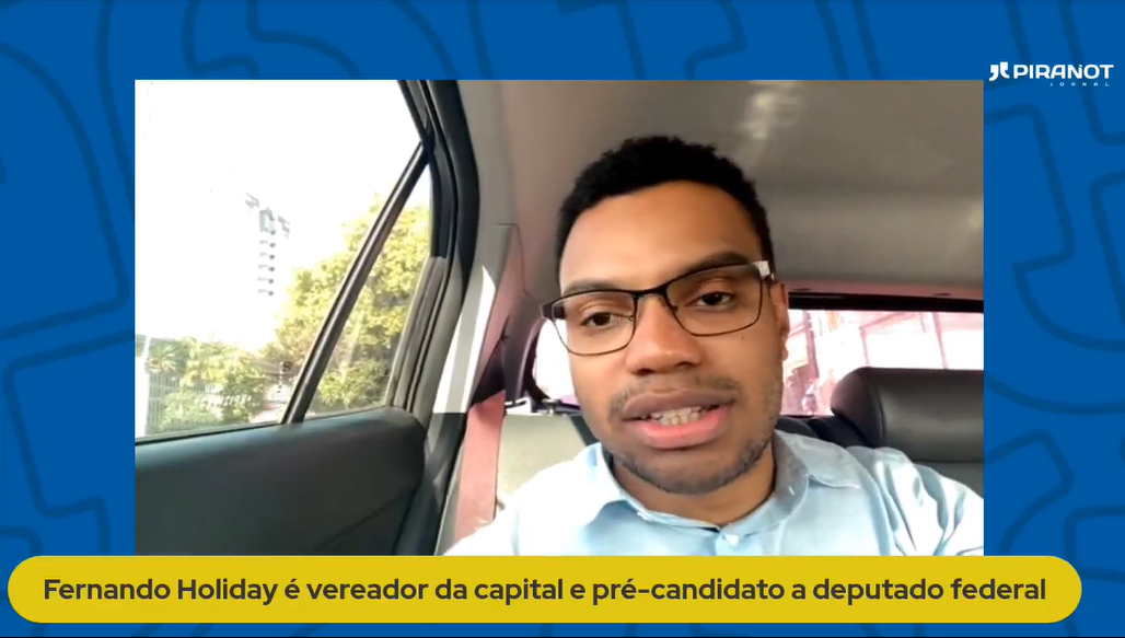 Pré-candidato a deputado federal, Holiday critica PT, Lula e a esquerda em entrevista ao PIRANOT