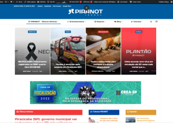 Nova home page do PIRANOT