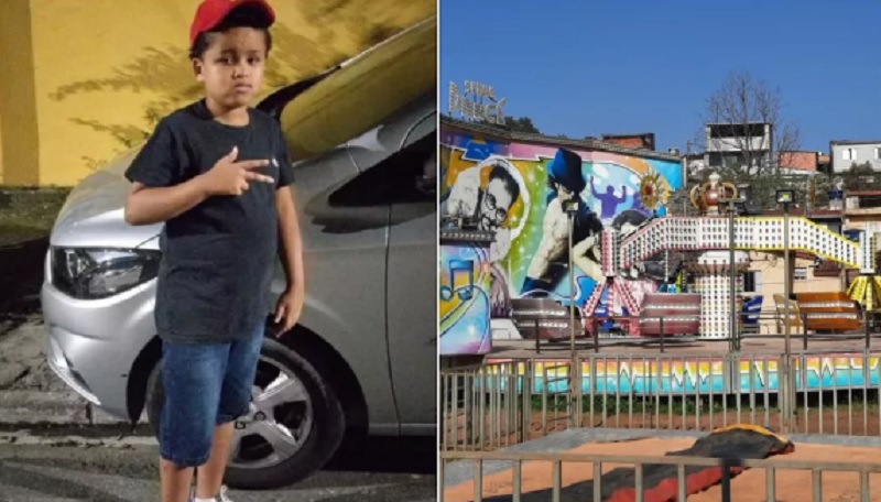Menino de dez anos morre após acidente em parque de diversões