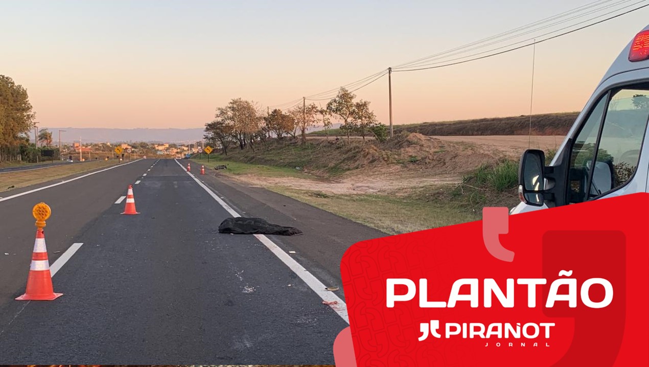 Homem morre após acidente entre carro e moto na Rodovia Geraldo de Barros