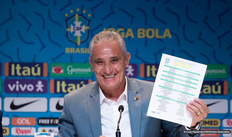 Veja a lista completa dos jogadores do Brasil convocados para a Copa do Mundo 2022