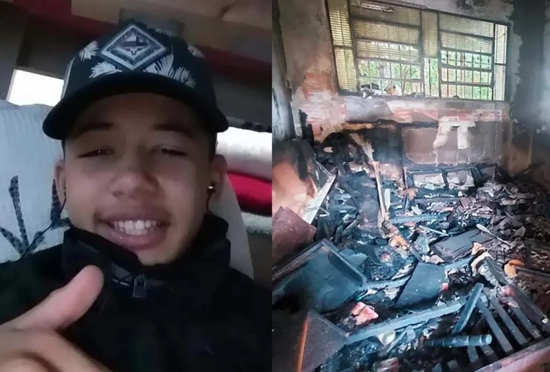 Adolescente de 16 anos salva idosa de casa pegando fogo