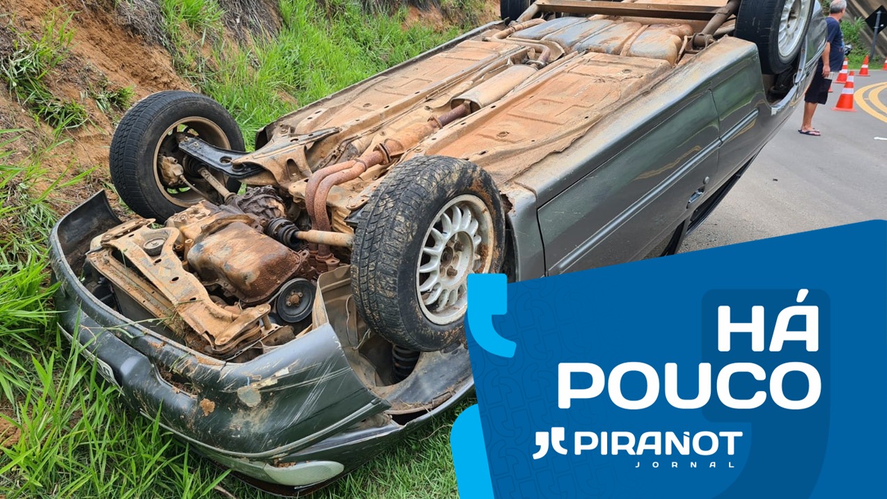 Carro capota na Geraldo; bombeiros e ambulância socorrem vítimas na metrópole Piracicaba