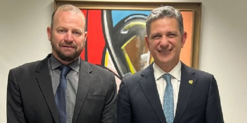 Filemon Silvano durante agenda com o Senador Rogerio Carvalho em Brasilia - Foto: CCS