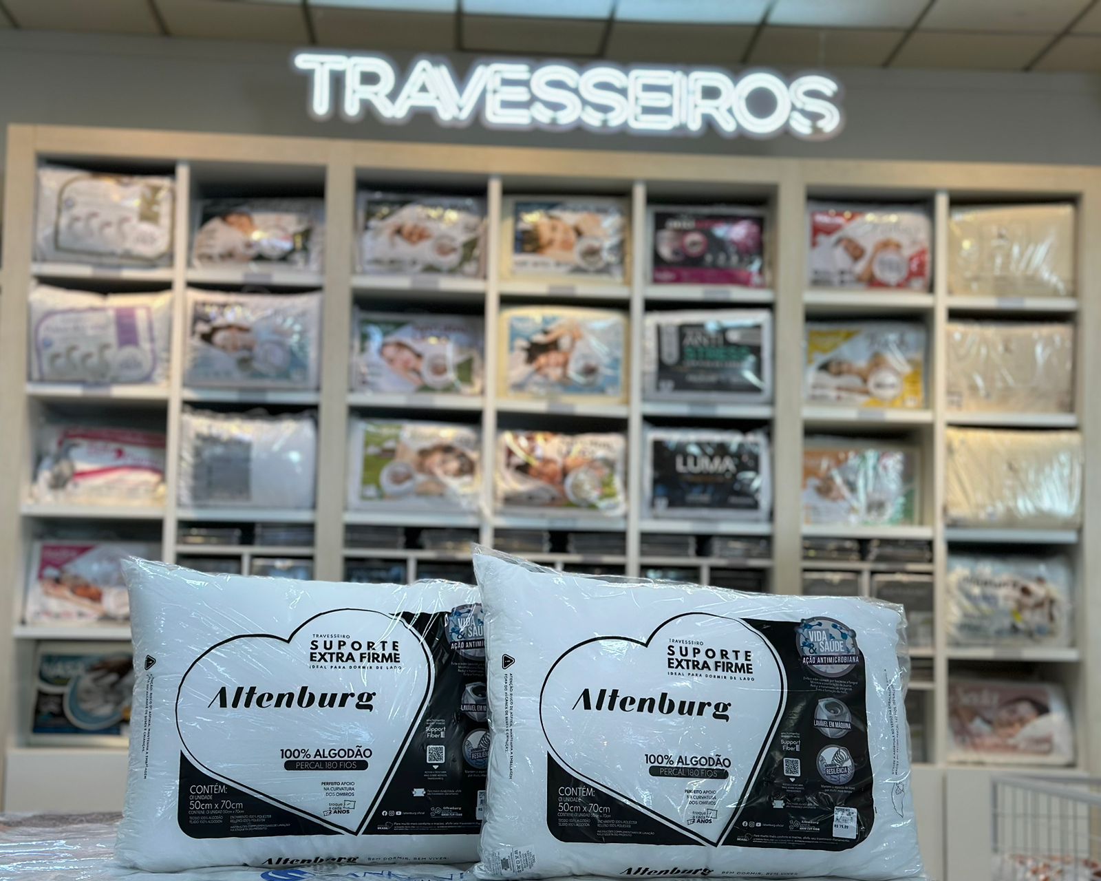 Lojas Kacyumara Piracicaba faz oferta relâmpago de travesseiros somente neste sábado (13)