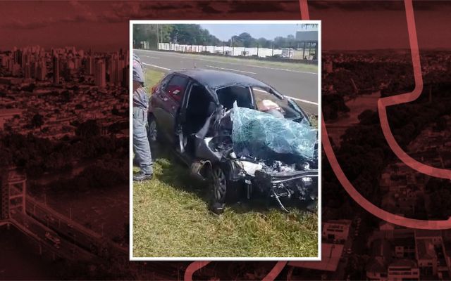 Mulher é socorrida em estado grave após bater em caminhão do Corpo de Bombeiros em rodovia de Piracicaba