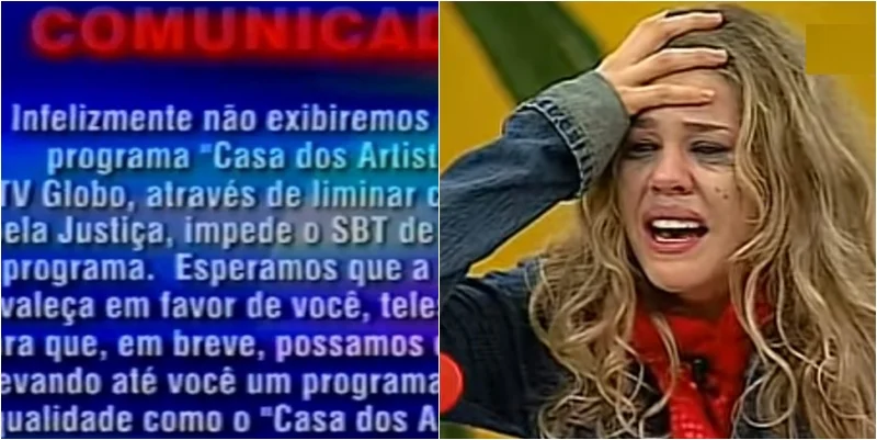 Em 2001, Silvio Santos ‘recria’ o “Big Brother” e fenômeno de Ibope “A Casa dos Artistas” é proibida de ir do ar por plágio