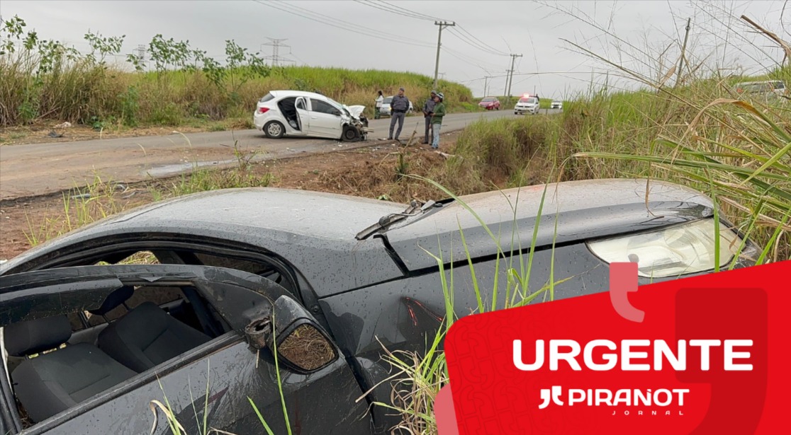 Grave acidente termina com passageiros arremessados e carro dentro de ribanceira na região de Piracicaba